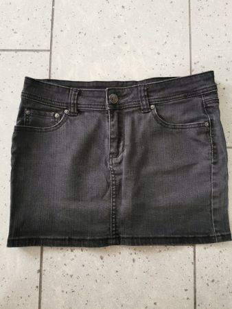 Schwarzer Jeansrock, Gr. 38, Ann Christine