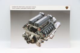 Lamborghini Gallardo 10 Zylinder Motor Pressemappe Foto 2004