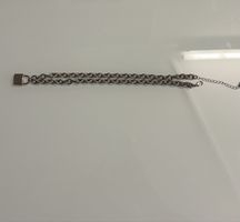 Chunky Schloss-Kettenarmband silberfarben – Sommer Accessoir