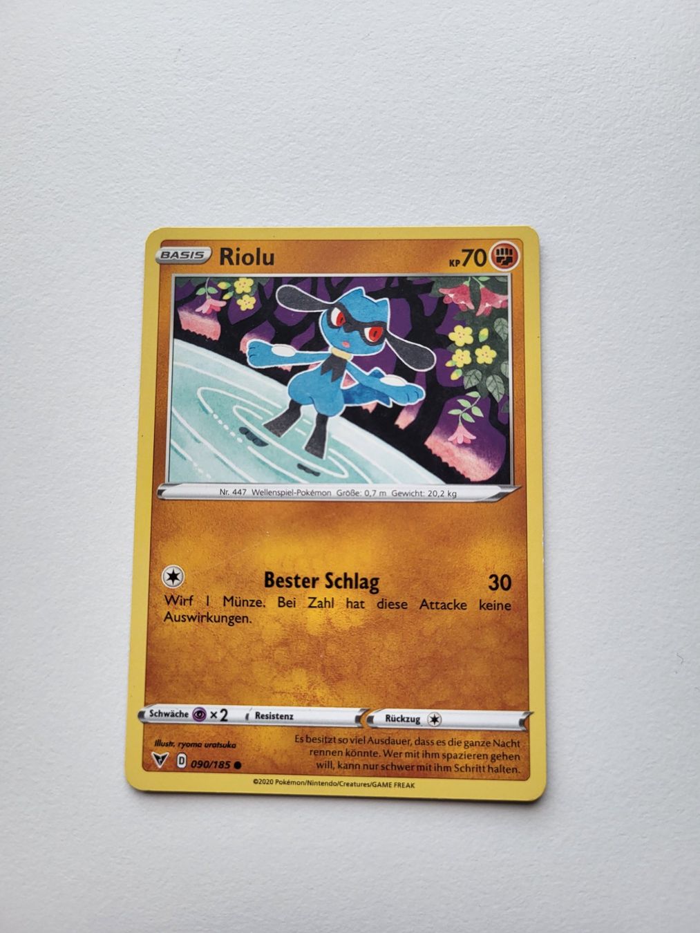 Pokémon Carte collezionabili: Riolu (Vivid Voltage 090/185) – Usato da Erlenbach ZH venduto da ram_mjn5