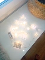 Chain of lights with crystals battery operated