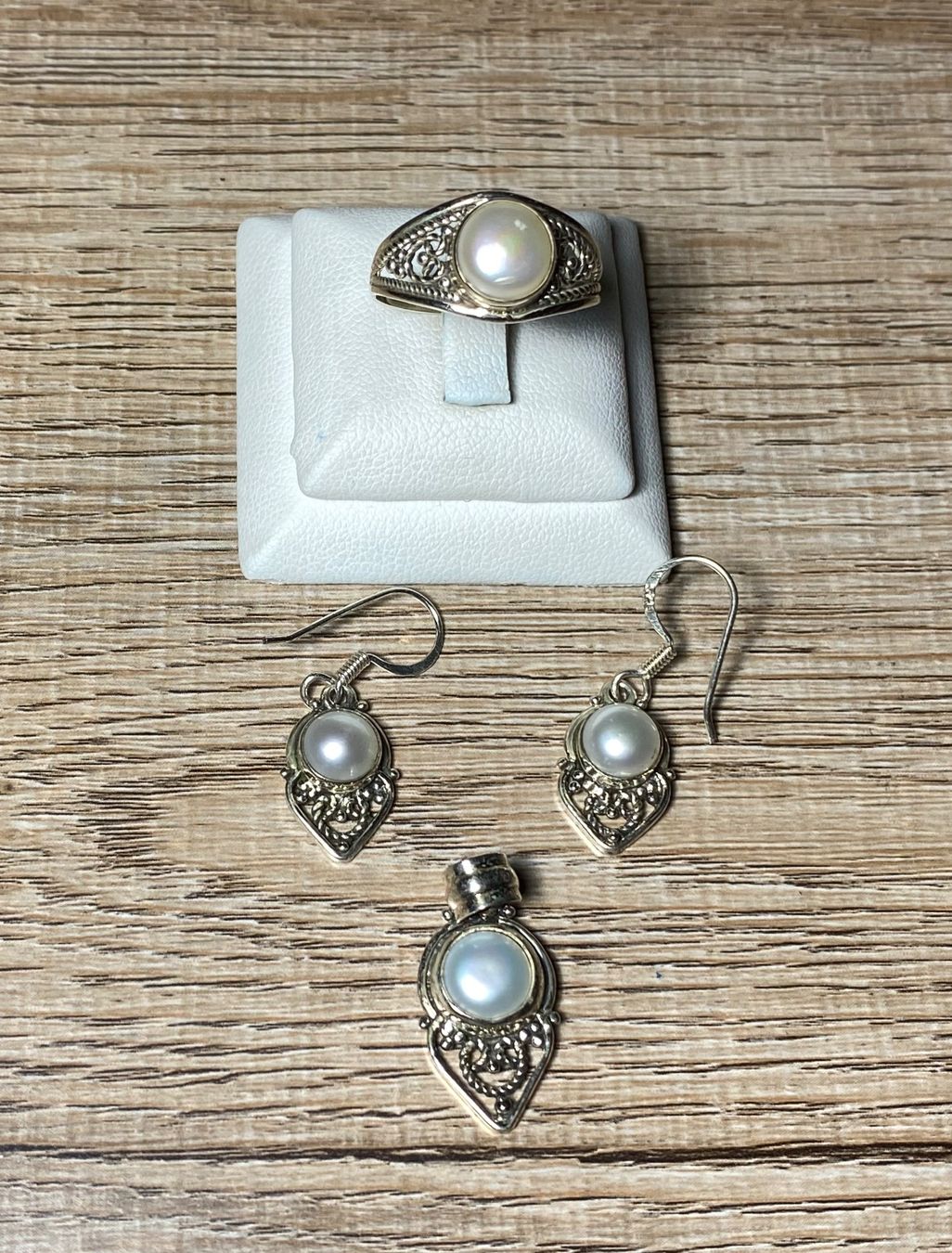Anhänger: Schmuckset aus Silber 925 mit Süsswasserperlen – Neu und originalverpackt aus Laax von Kiki_Kingdom3 6