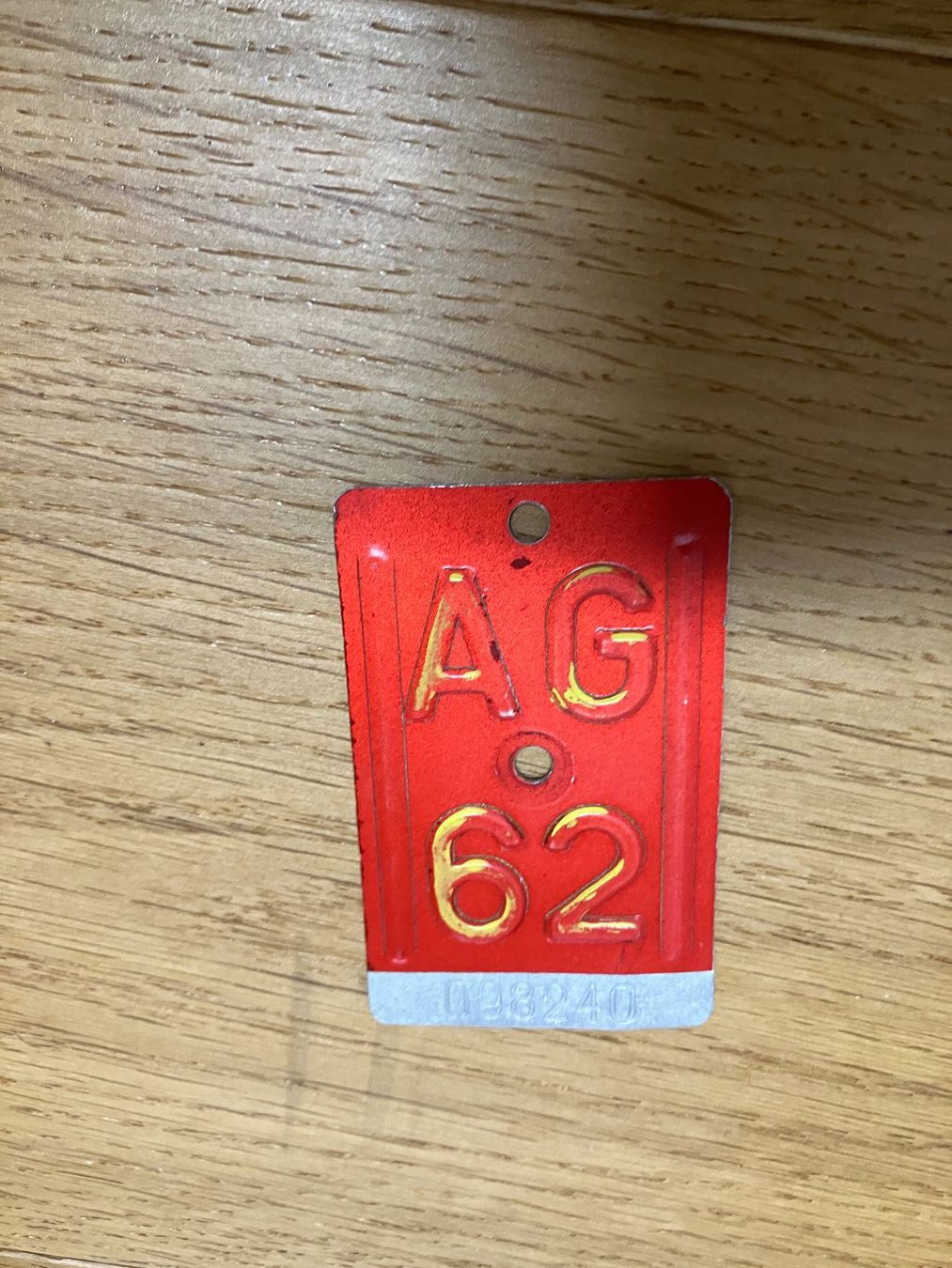 Pezzi di ricambio: Nummernschild Aargau 1962 – Usato da Obermumpf venduto da Estrela67 2