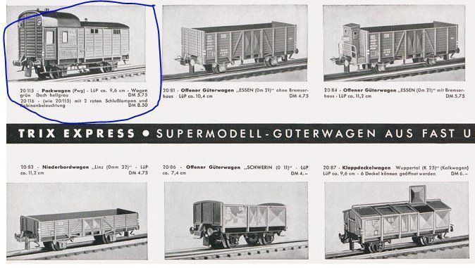 Trix Modelleisenbahnen: Trix Express H0: DB Packwagen – Gebraucht aus Niederhasli von rail-duerst 6