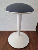 Steh-Sitzhocker höhenverstellbar,  Stoffbezug anthrazit