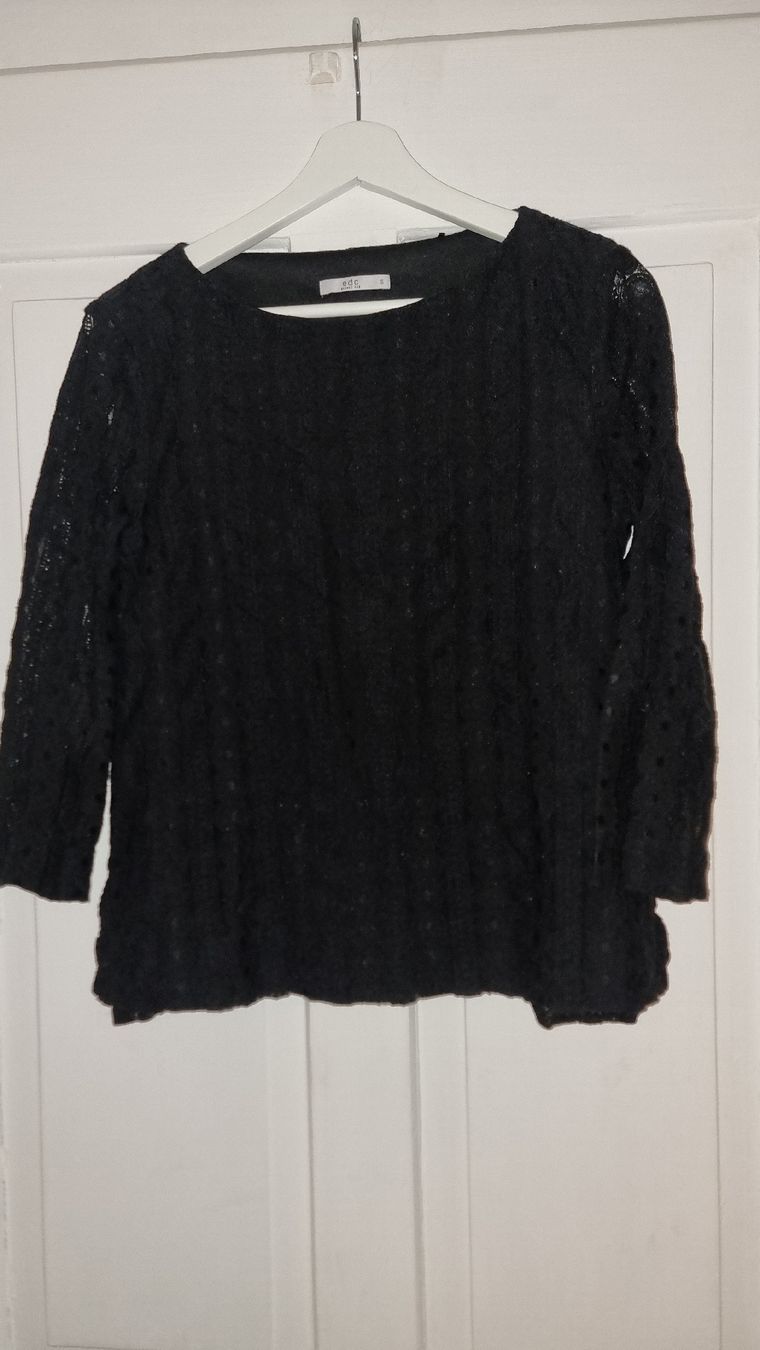 Camicette: Edc schwarze Spitzenbluse Gr. S Elegant und Schick – Usato da Wigoltingen venduto da Zuckerfee84 1