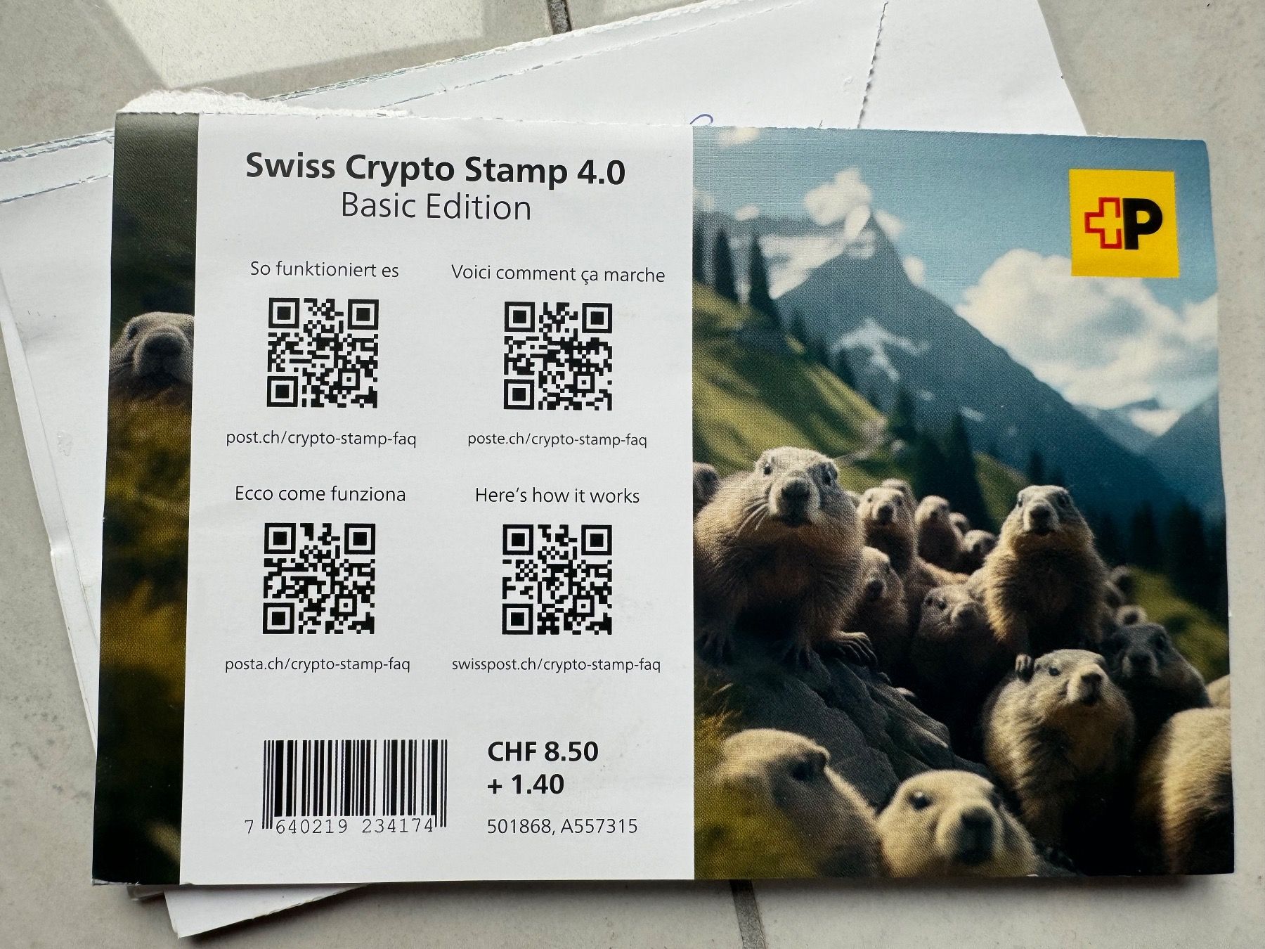 Tutti i francobolli: Swiss Crypto Stamp 4.0 ID 3 - – Nuovo (secondo la descrizione) da Broglio venduto da lory00