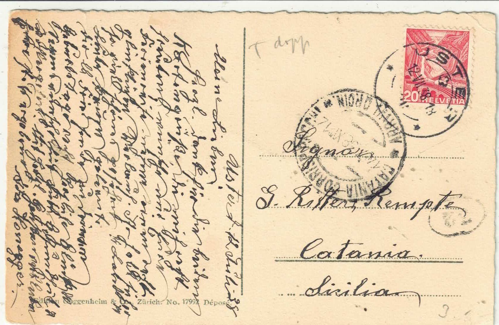 Cartoline postali: Uster - Kirche und Schloss - coloriert – Usato da Ettingen venduto da Kartenplanet 1