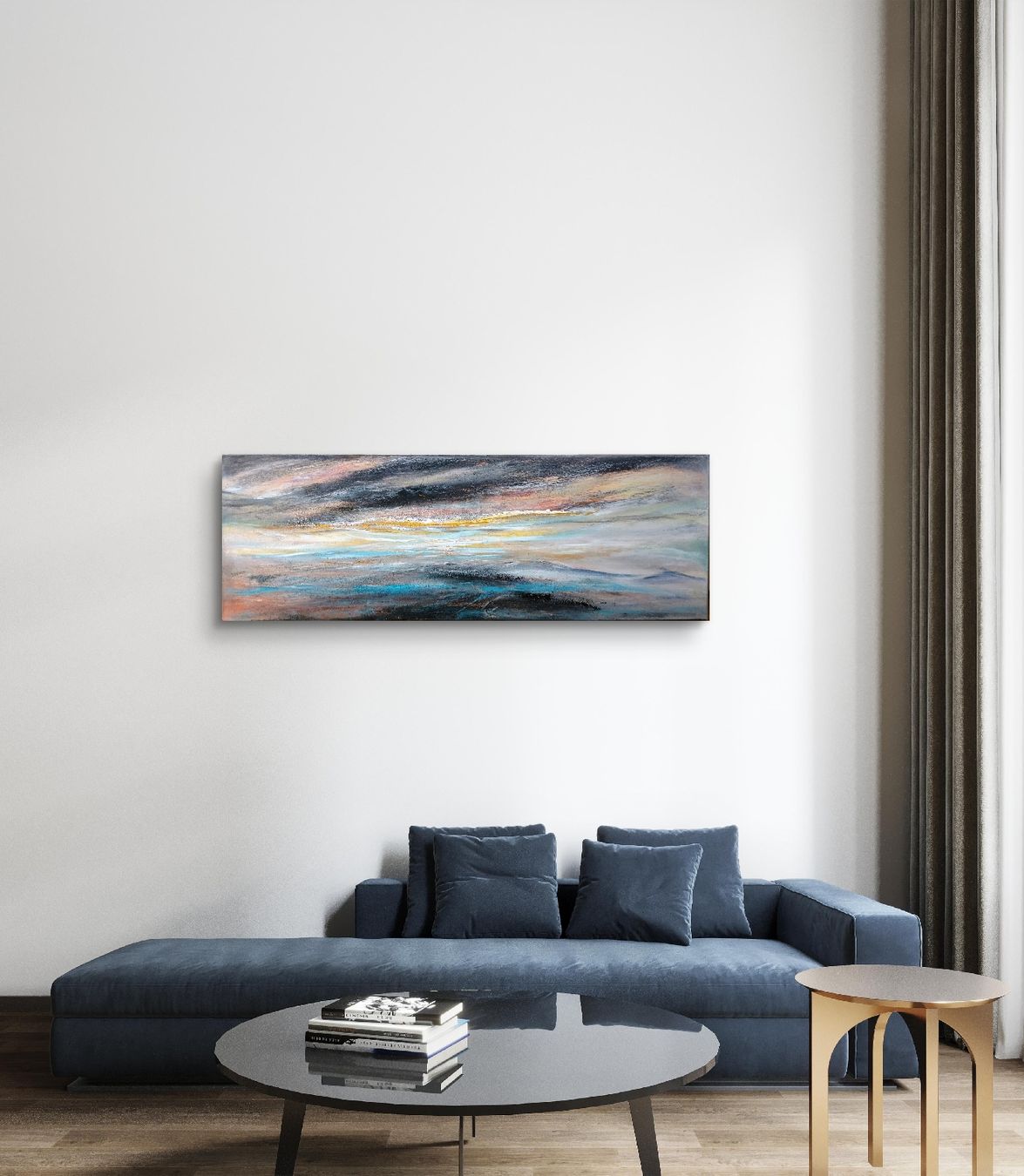 Dipinti: Abstraktes Acrylbild, Landschaft, 120x40cm – Nuovo e nell'imballaggio originale da Beinwil am See venduto da Superchance 4