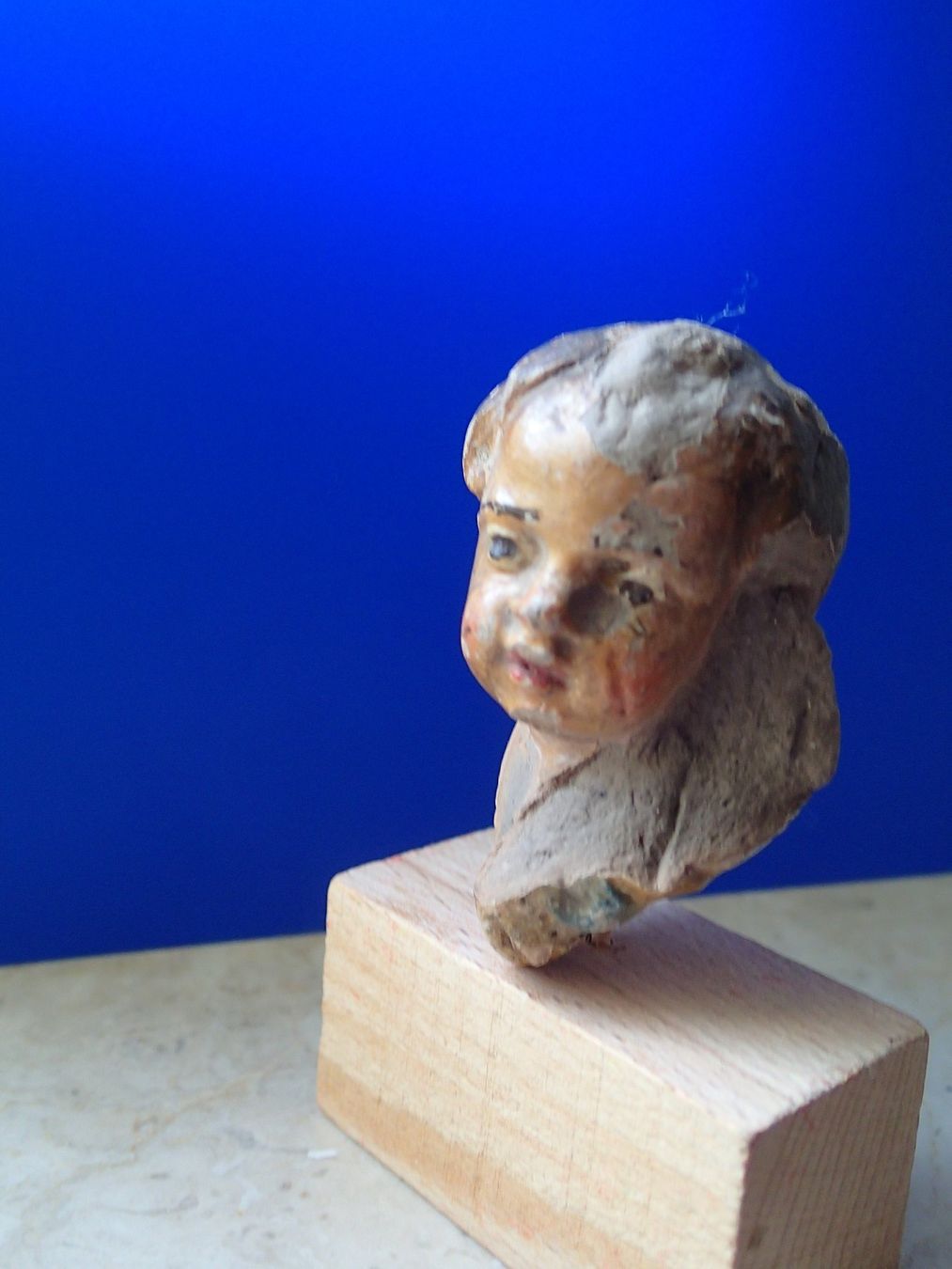 Sculture & Statue: antiker Kinderkopf / Putten aus Keramik – Usato da Allschwil venduto da Salus17 2