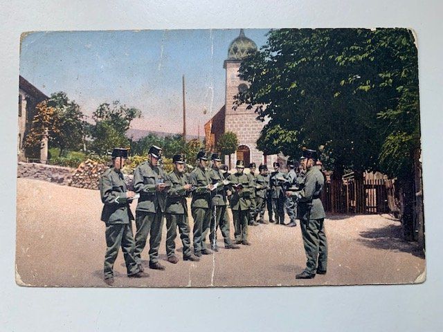 Cartoline postali: Carte postale de Boécourt JU - militaire – Usato da Delémont venduto da Trimbolo