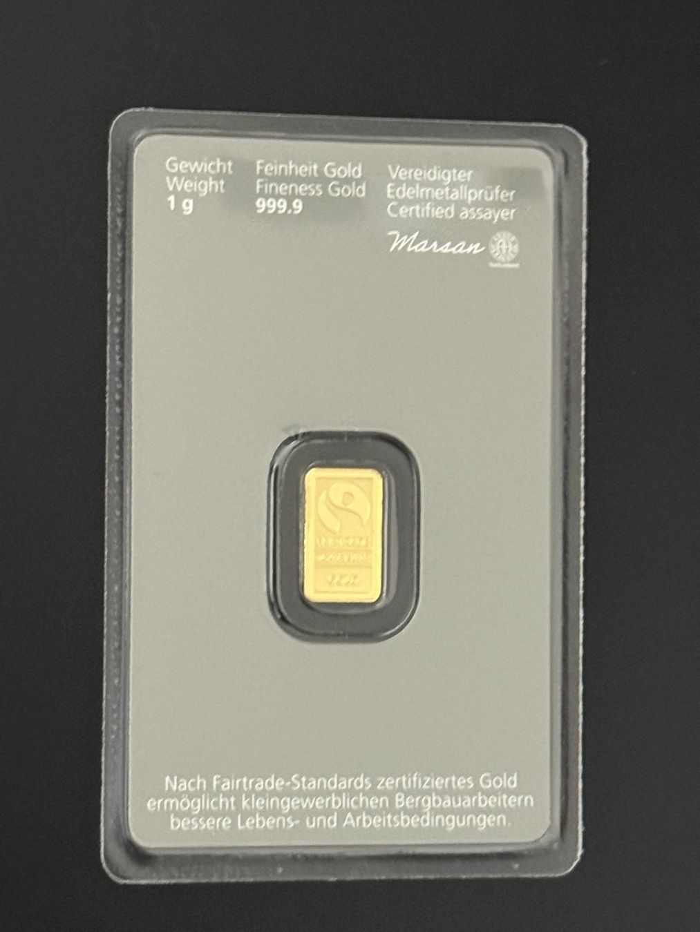 Metalli preziosi: Goldbarren 1g Kantonal Bank – Nuovo e nell'imballaggio originale da Untersiggenthal venduto da byiggy 1