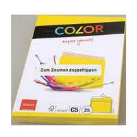 10 Pack a 25 Stk, Farbige Couverts, C5, gelb, neu