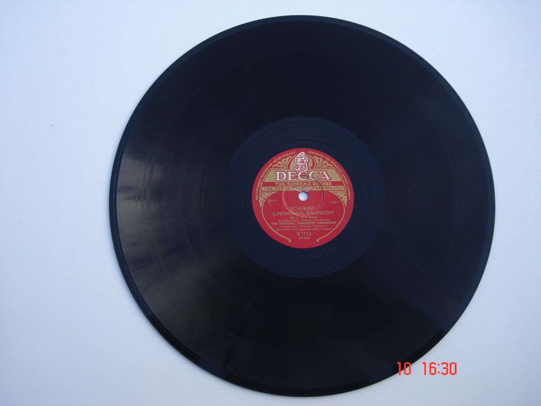 Dischi in vinile: Schellackplatten Schubert Symphony Nr.8 h-Moll Unvollendete – Usato da Aeschi SO venduto da abi1951 1