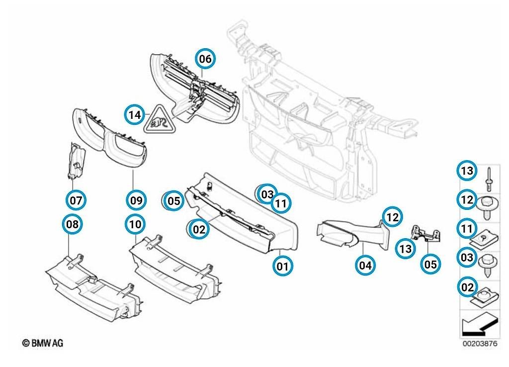 Toutes les pièces auto: BMW 1er E-Baureihe Kühlklappen – D'occasion à Luzern par cas_sh7y