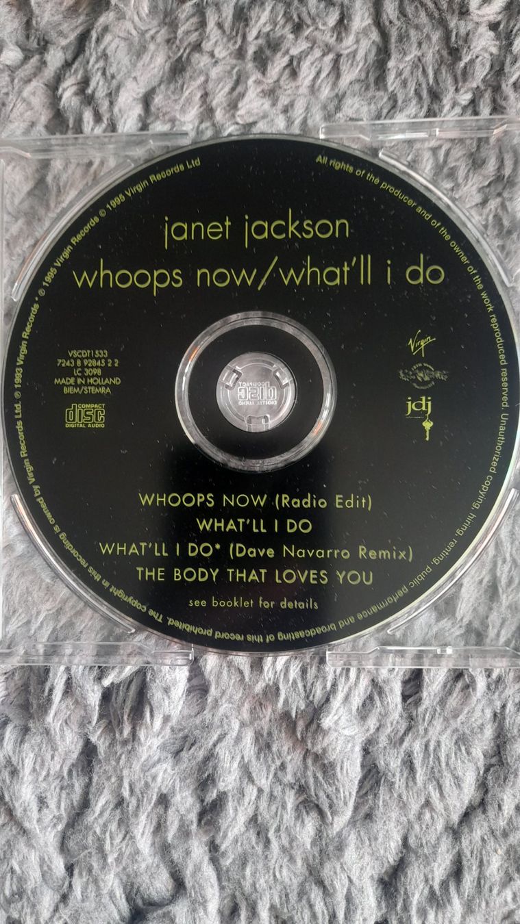 CD: JANET JACKSON    WHOOPS NOW/WHAT'LL I DO    CD SINGLE – Usato da Wetzikon ZH venduto da Ramones01 2