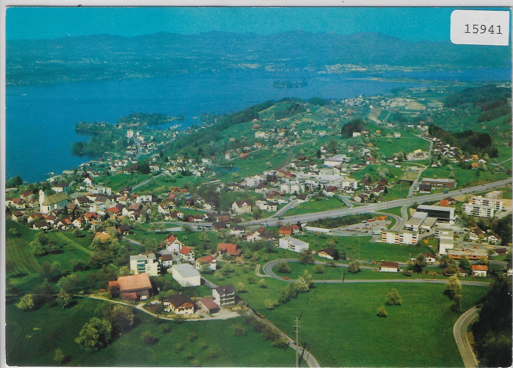 Cartoline postali: Flugaufnahme Wollerau SZ – Antico da Ettingen venduto da Kartenplanet