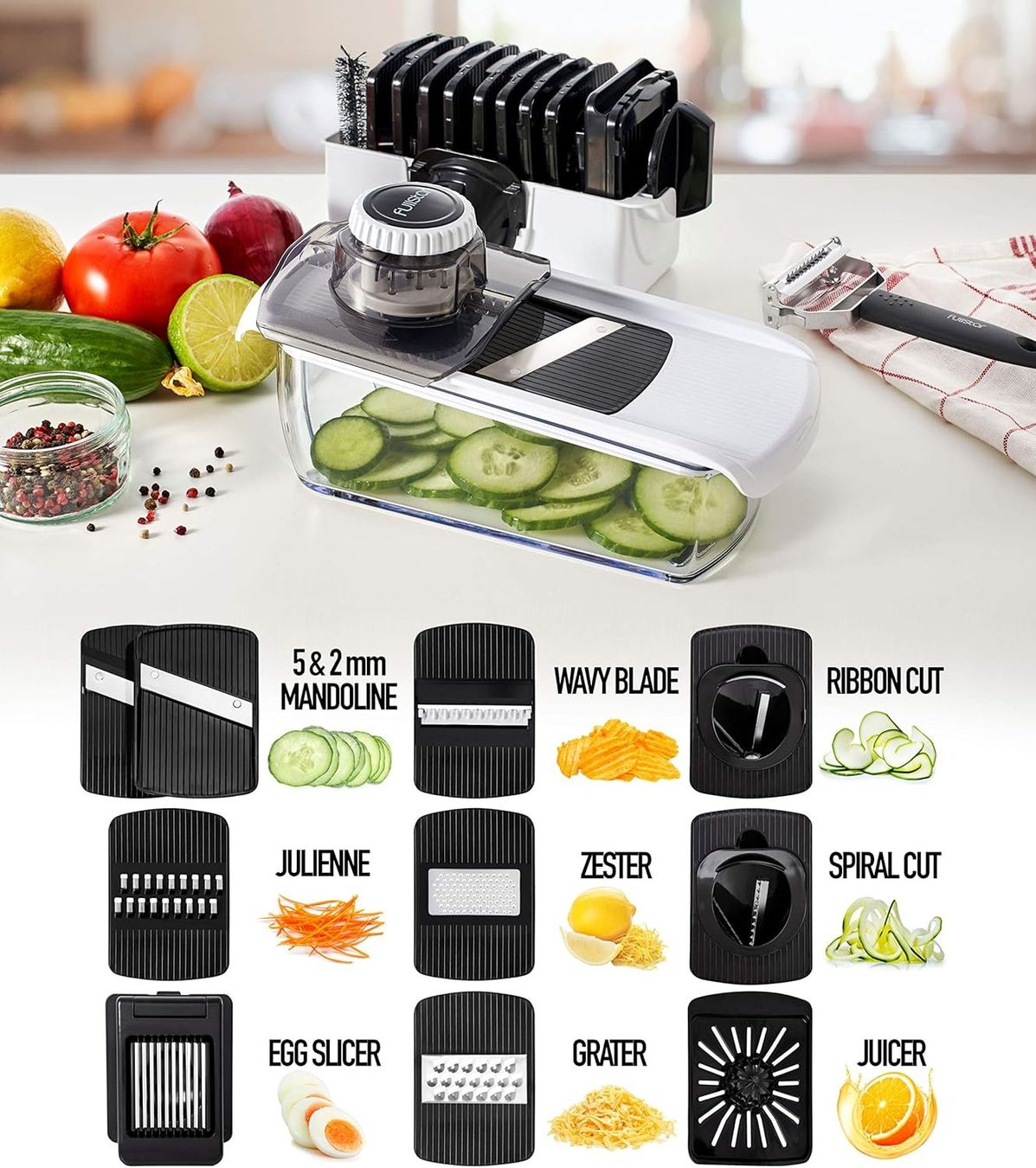 Elettrodomestici da cucina: Fullstar Gemüsehobel und Gemüsereibe – Usato da Adlikon b.Regensdf venduto da Cappo 4