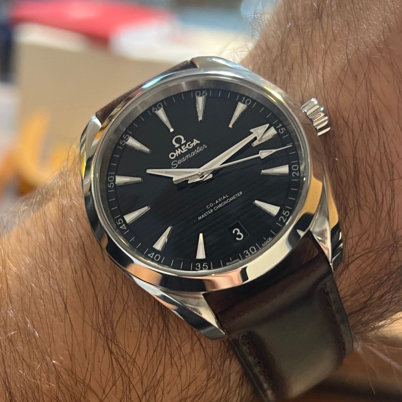 Omega Orologi: Omega Seamaster Aqua Terra Automatic Date Full Set 220.13.41 – Usato da Carouge GE venduto da Watchaser 3