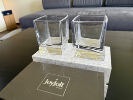 Lot de 2 verres à whisky JoyJolt –TOUT NEUF