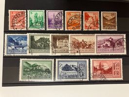 Liechtenstein 1934-36, gestempelt, KP 320.--