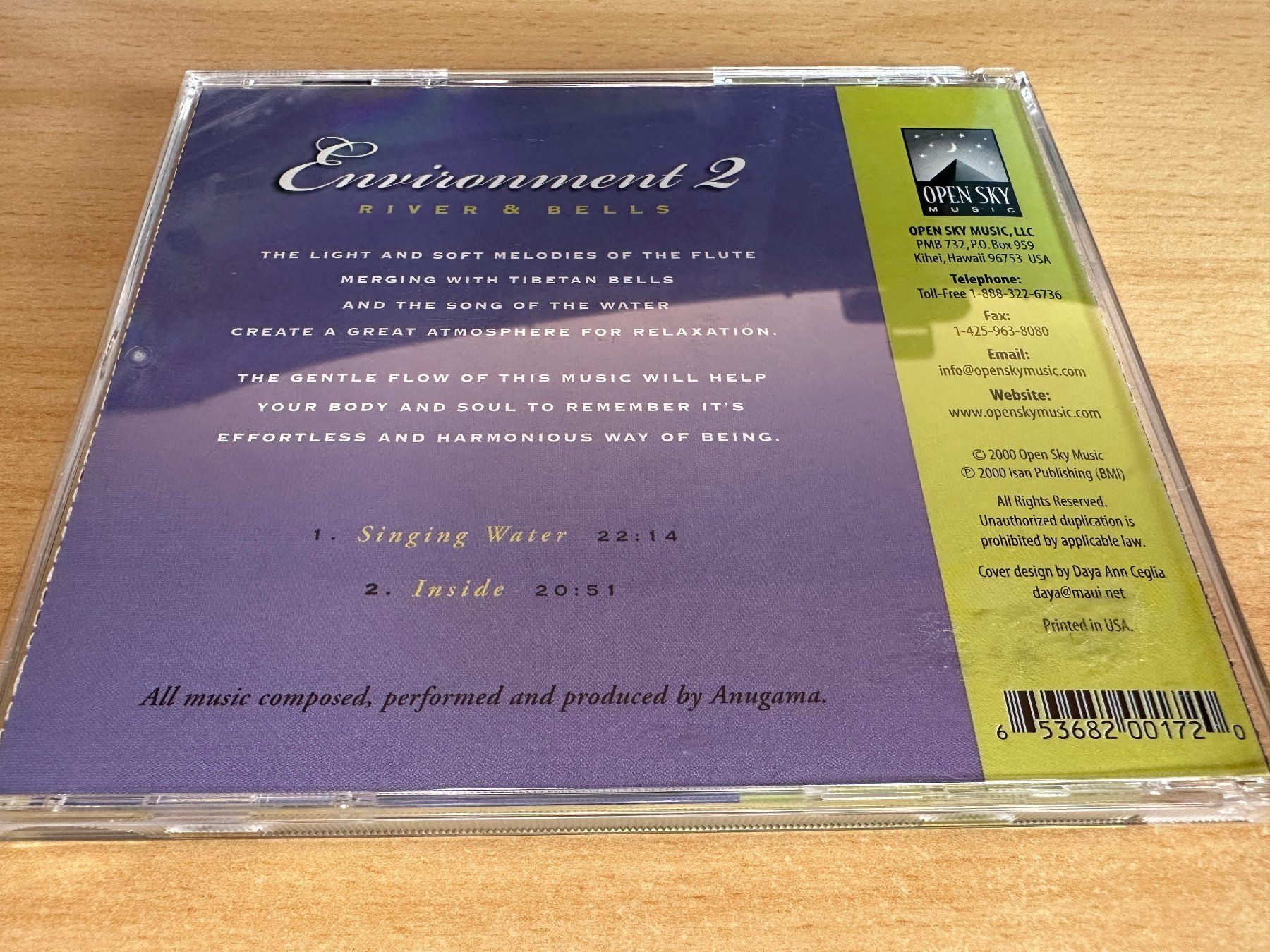 CDs: Anugama – Environment 2 - River & Bells – Gebraucht aus Rikon im Tösstal von Alpenmutz 1