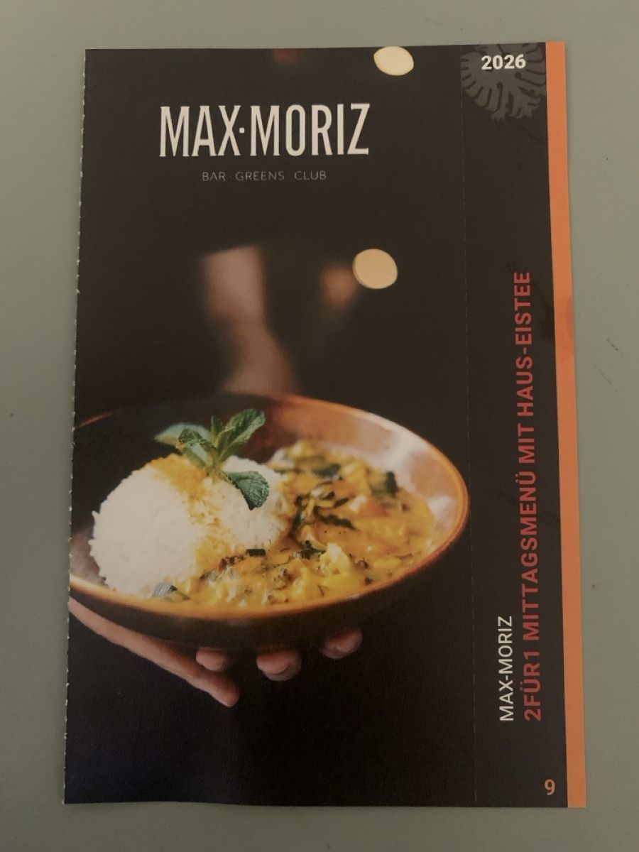 Gutscheine: 2für1 Mittagsmenü, Max-Moriz Aarau – Neu und originalverpackt aus Attelwil von TaraLee