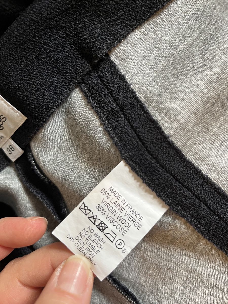 Pantaloni: Courrèges Paris Trousers, size 38, black wool, Fall style – Usato da Mies venduto da Nib2011 6
