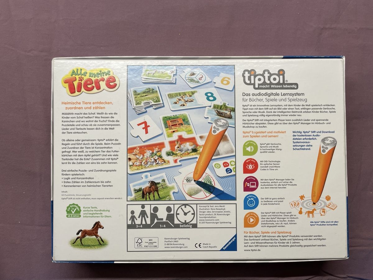 Tiptoi Giochi: Spiel: Tiptoi, alle meine Tiere – Usato da Bergdietikon venduto da stefania_88 1