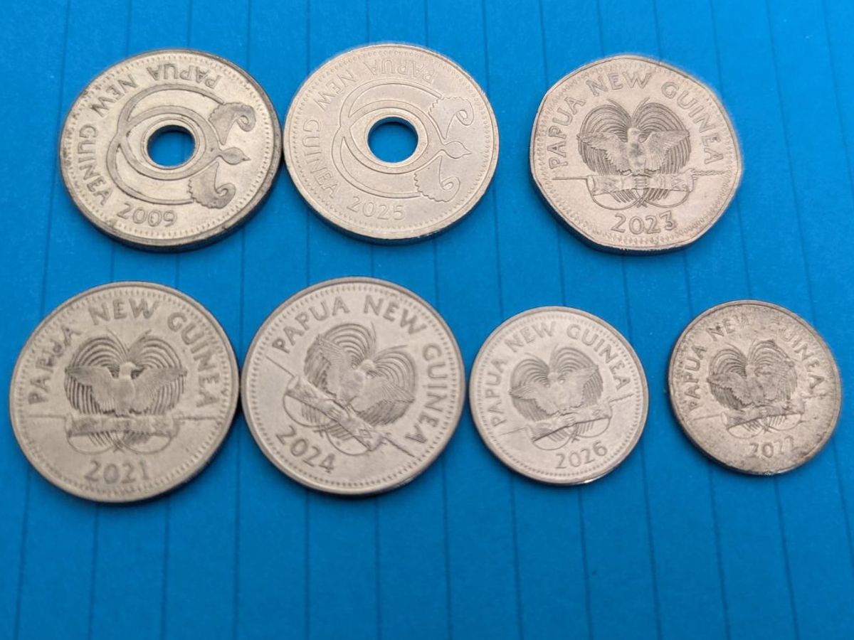 Tutti le monete: Papua New Guinea circulating coins,delivery end of Oct – Usato da Porrentruy venduto da routard 1