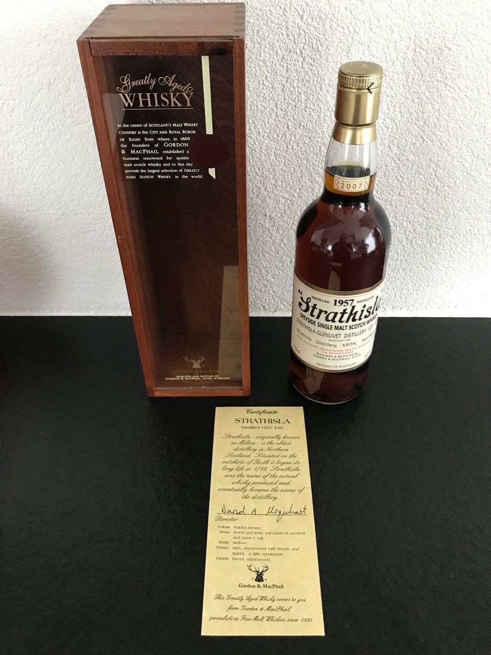 Strathisla Spirituosen: Strathisla 1957 43% vol. Gordon&MacPhail – Neu und originalverpackt aus Utzigen von Lavendel1975 3