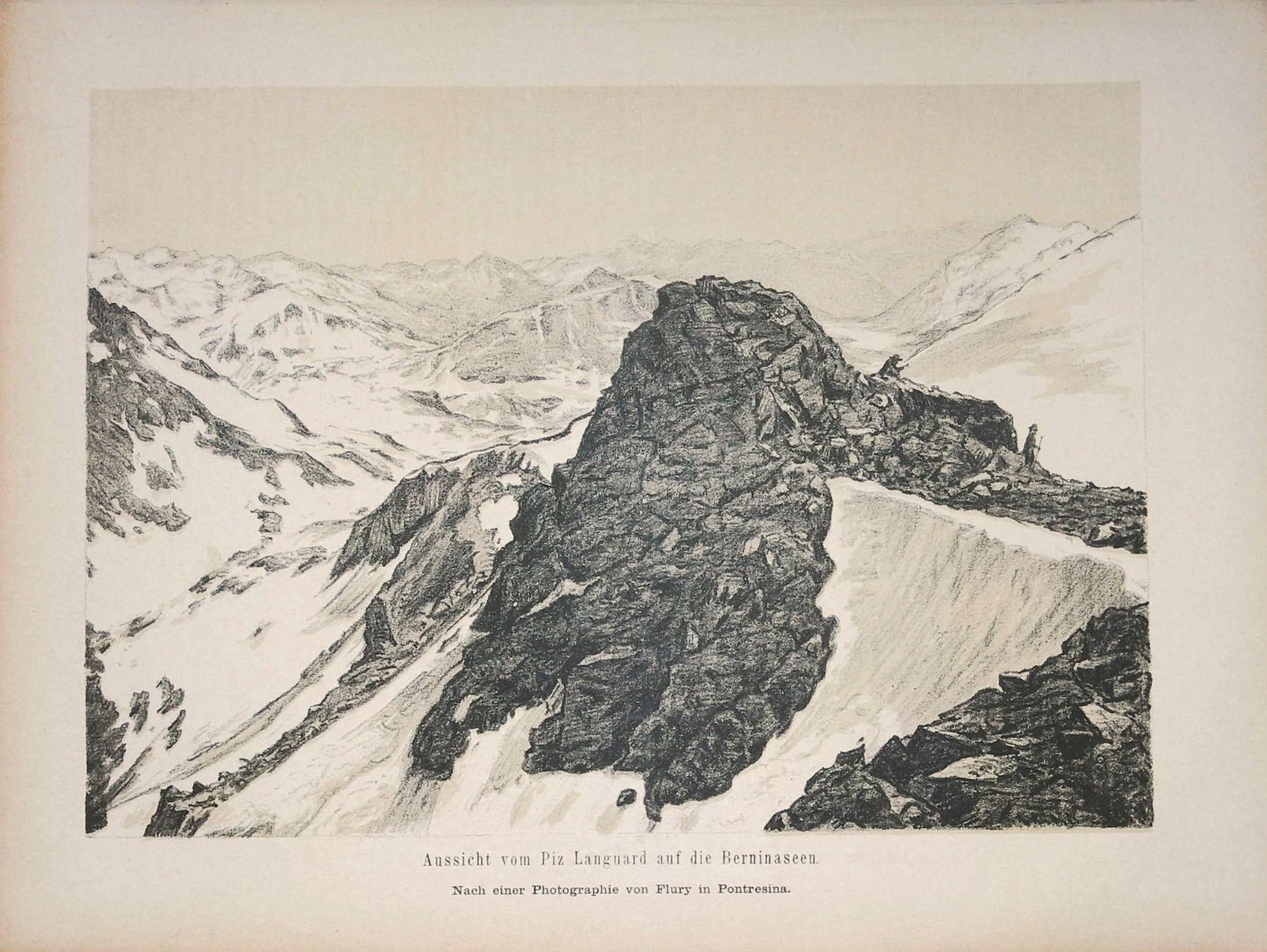 Incisioni: Piz Languard Tonlithographie – Usato da Rafz venduto da Helvet32