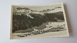 Davos - Blick vom Strelapass auf Davos - um ca. 1960