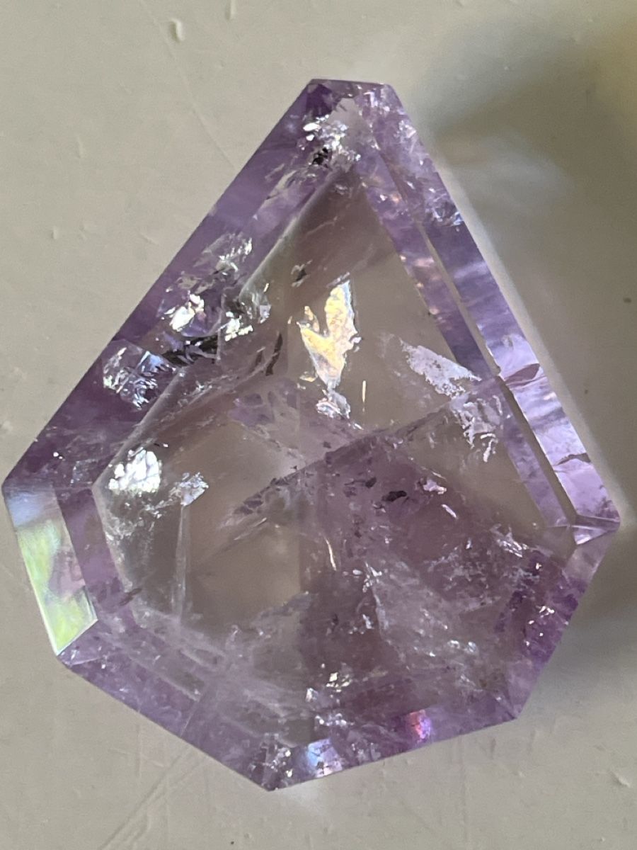 Edelsteine: Einzigartiger Amethyst Edelstein- Handschmeichler. – Gebraucht aus Uster von Arrayo 5