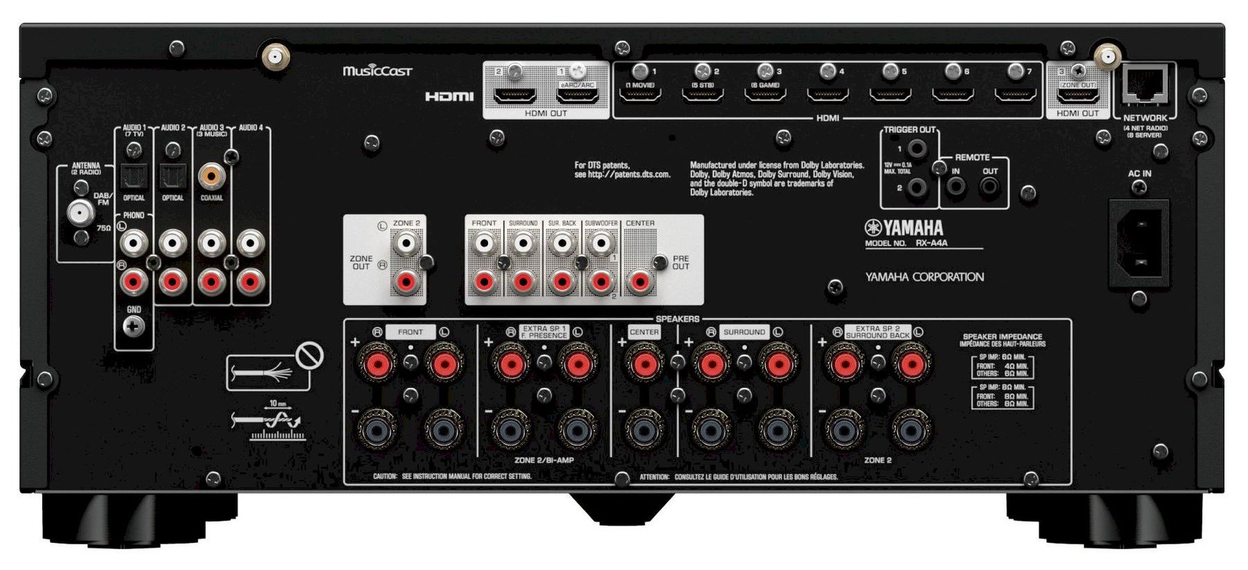 Ricevitori: Yamaha RX-A4A AVENTAGE 7.2 AV-Receiver – Nuovo e nell'imballaggio originale da Bottighofen venduto da zaap 2