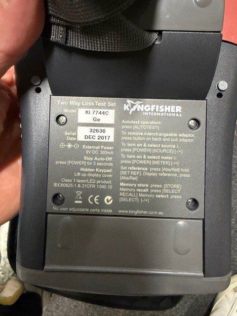 Misurare: Kingfisher Multimode BiDi Dämpfungsmesskit – Nuovo (secondo la descrizione) da Rotkreuz venduto da mesomatic 2