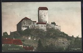 AK Sargans, Blick auf das Schloss, 1921