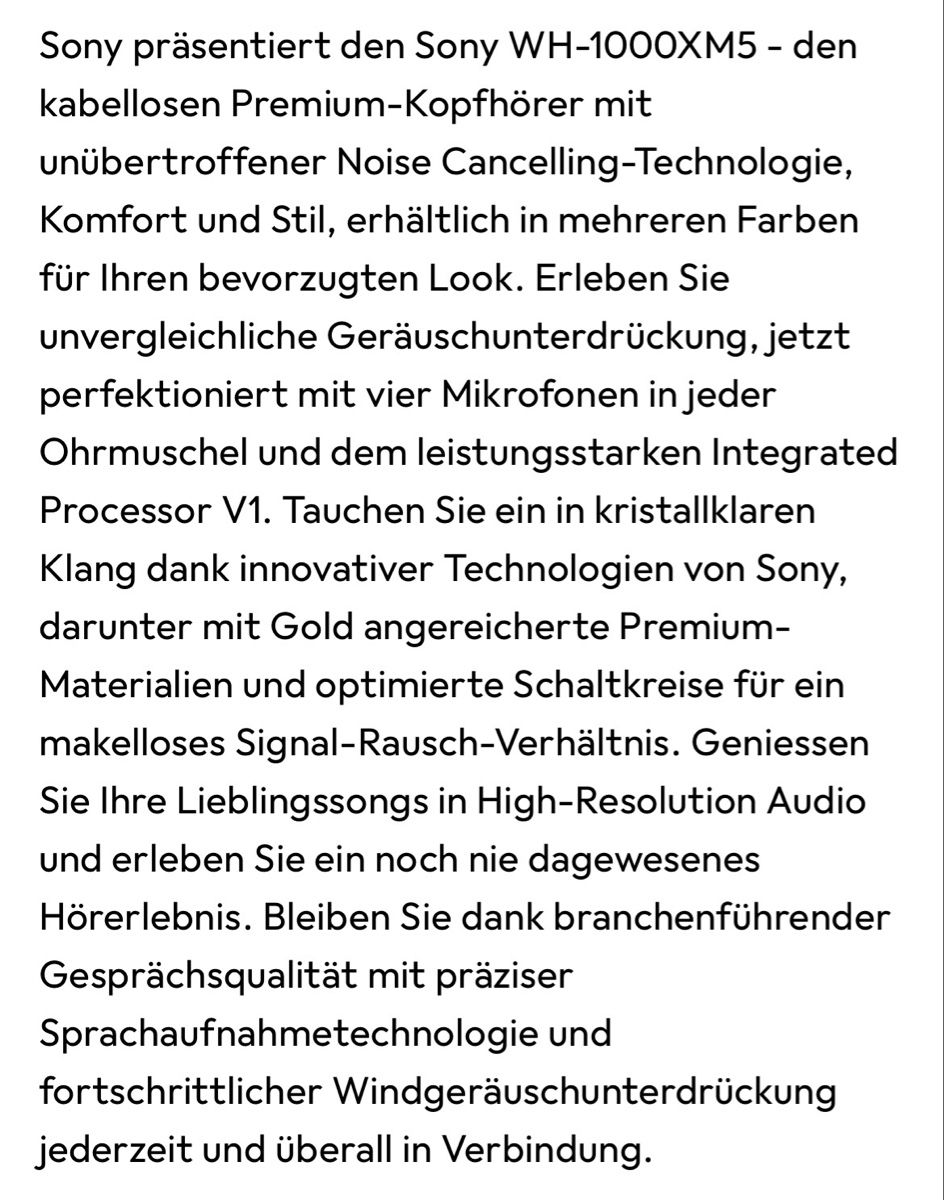 Sony Casques audio: SONY WH-1000XM5 Bluetooth Kopfhörer – Neuf (Voir description) à Horw par r.jokiel 4