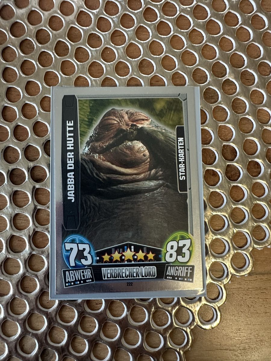 Cartoline: Force Attax - Star Wars - Jabba der Hutte – Usato da Goldach venduto da Lenny0220