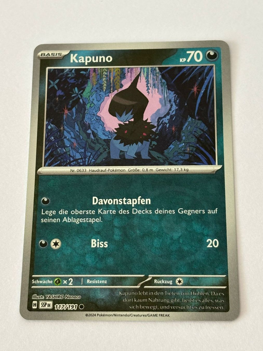 Pokémon Carte collezionabili: Pokemon-Karte Kapuno 117/191 – Usato da Herisau venduto da Seyashop1