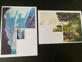 J.R.R. Tolkien Argonath + Gandalf  Ausgabetag Stempel 7.9.23