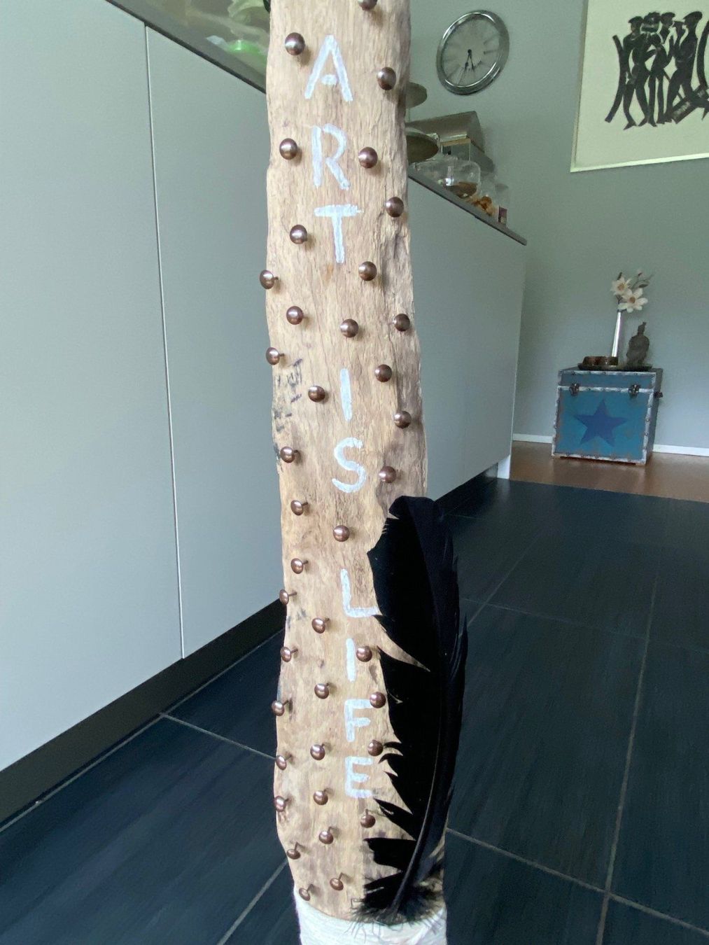 Sculture & Statue: Dekoobjekt aus Treibholz "ART IS LIFE" – Usato da Lachen SZ venduto da JLO-Creations 1
