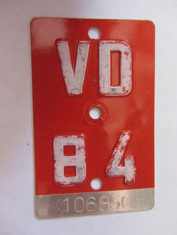PLAQUE VD 84 Kaufen auf Ricardo