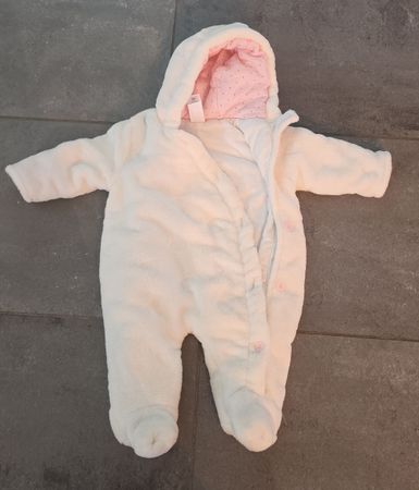 Baby Schneeanzug Grösse 56 weiss guter Zustand