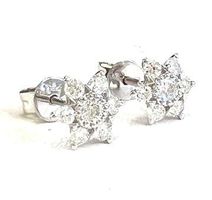 0.41ct. Stern-Ohrstecker mit Diamanten, Weissgold, 1.450 CHF