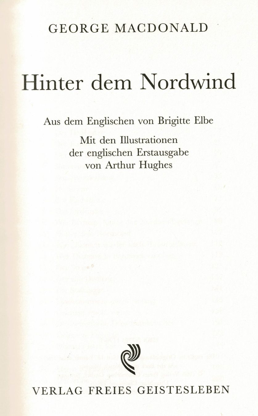Libri: George MacDonald - Hinter dem Nordwind – Usato da Hinwil venduto da RomRay 3