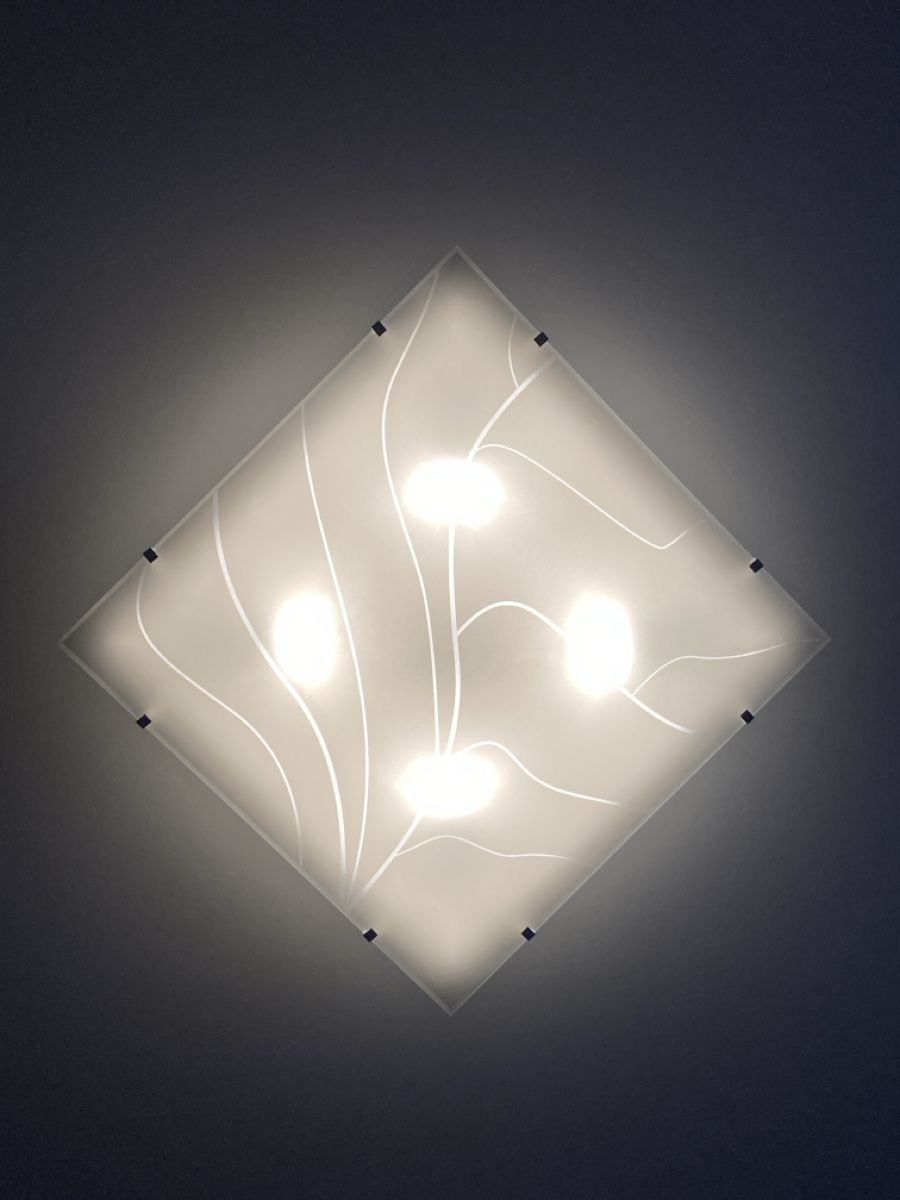 Lampadari & plafoniere: Plafonnier design verre dépoli élégant – Usato da Réchy venduto da Pittdesign 2