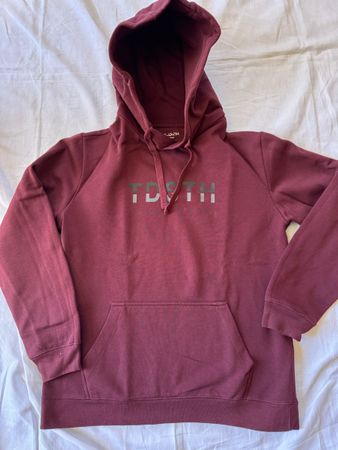 🍷 Sweat à capuche Teddy Smith – taille L – bordeaux
