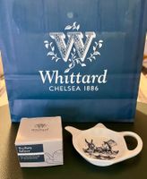Niedliche Whittard Set Edelstahl-Teekanne Sieb+Tea Tidy  NEU