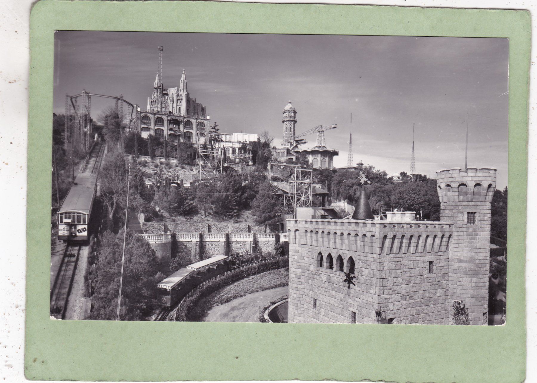 Ansichtskarten: Spanien Barcelona Tibidabo Bahn – Gebraucht aus Herisau von Lisegrat2008